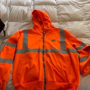Hi vis zip sweatshirt